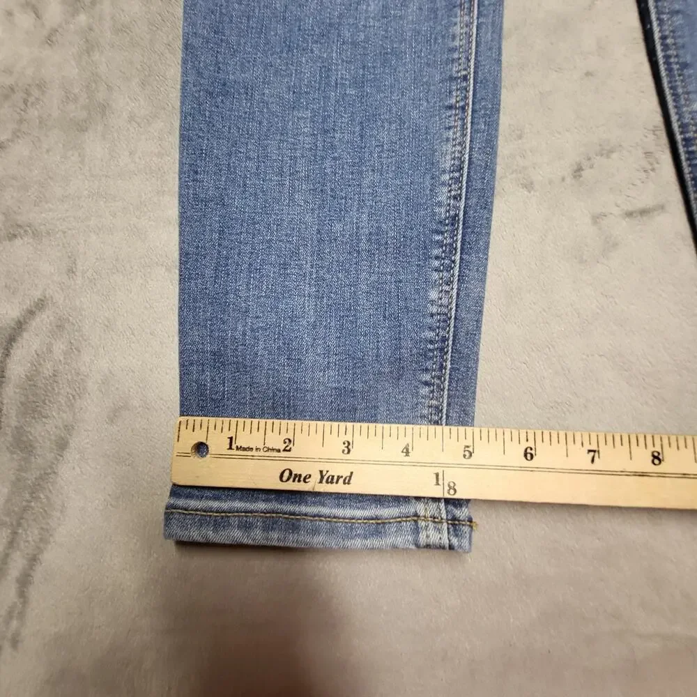 Old Navy Jeans Womens 8 Blue Rockstar Super Skinny Mid-Rise Stretch